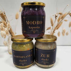 Zestaw śląski (Żur Śląski + Kartoflanka + Modro kapusta)